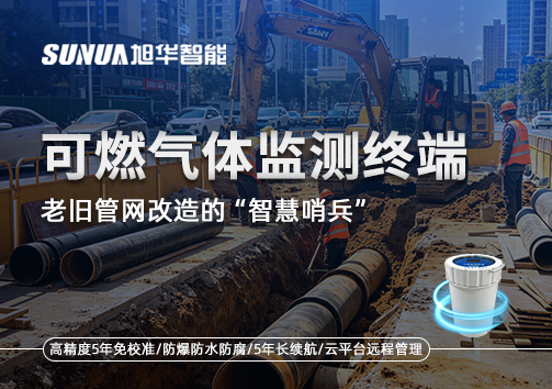 老旧管网改造的“智慧哨兵”：可燃气体监测终端如何重塑地下安全防线